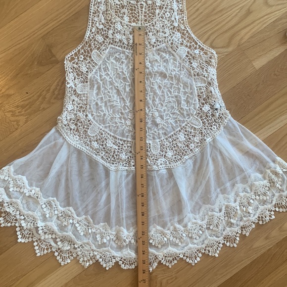 Dresses Delicate Crochet And Mesh Sheer Beach Cover Dress Poshmark